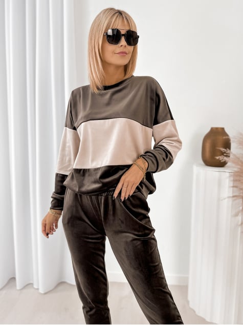 KOMPLET DRESOWY COSIMO BRĄZOWY