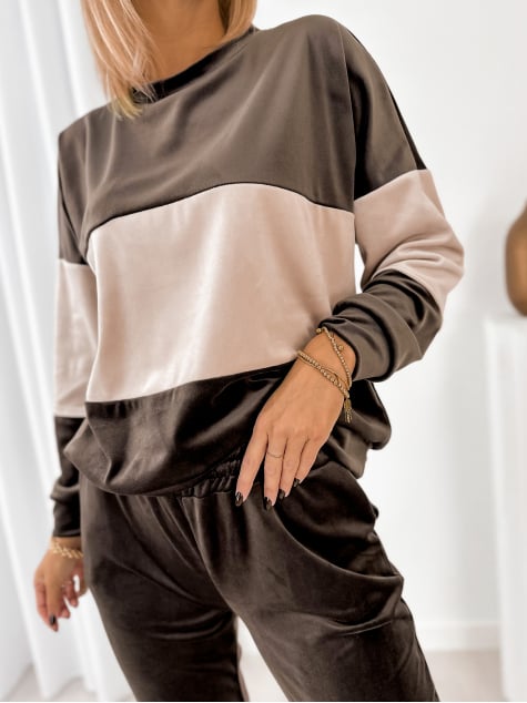 KOMPLET DRESOWY COSIMO BRĄZOWY