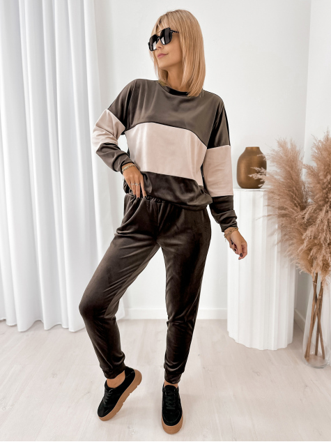 KOMPLET DRESOWY COSIMO BRĄZOWY