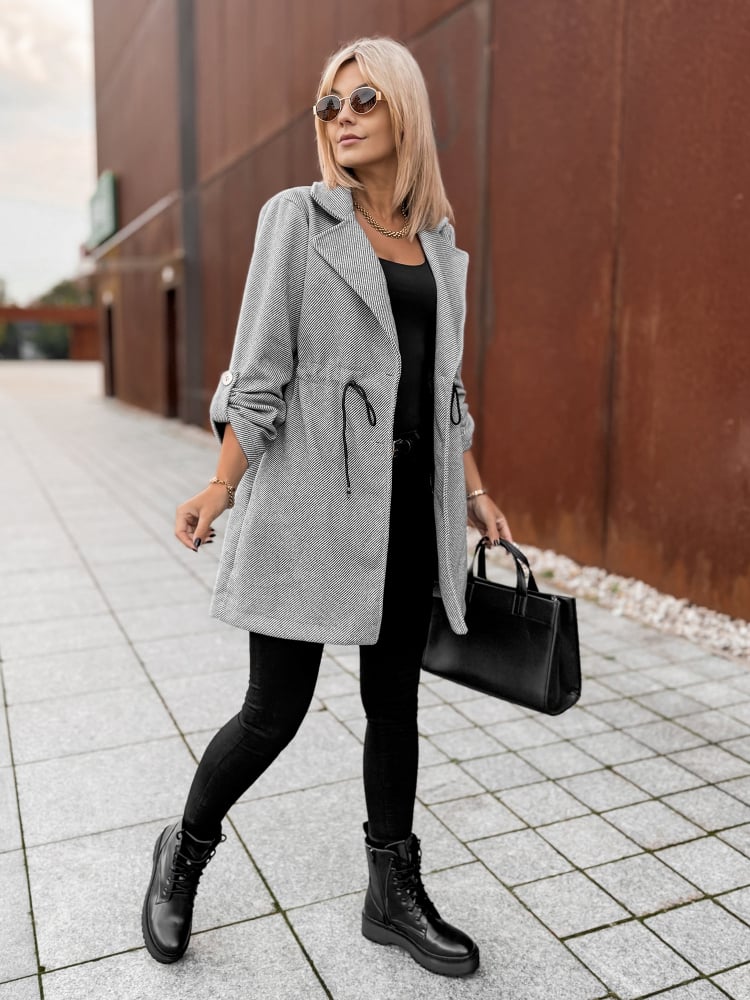 PŁASZCZ KATTIA CIEMNOSZARY