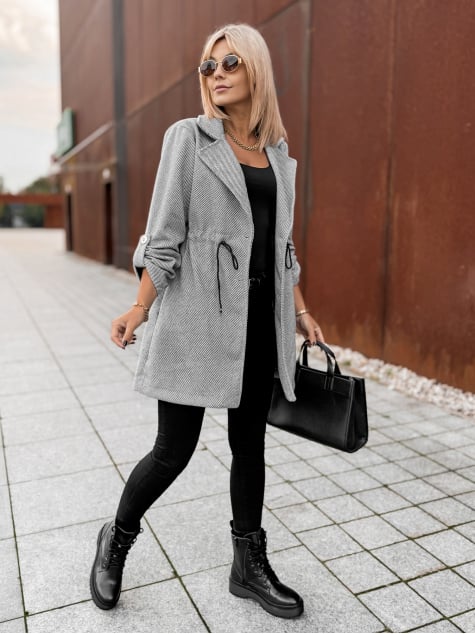 PŁASZCZ KATTIA CIEMNOSZARY