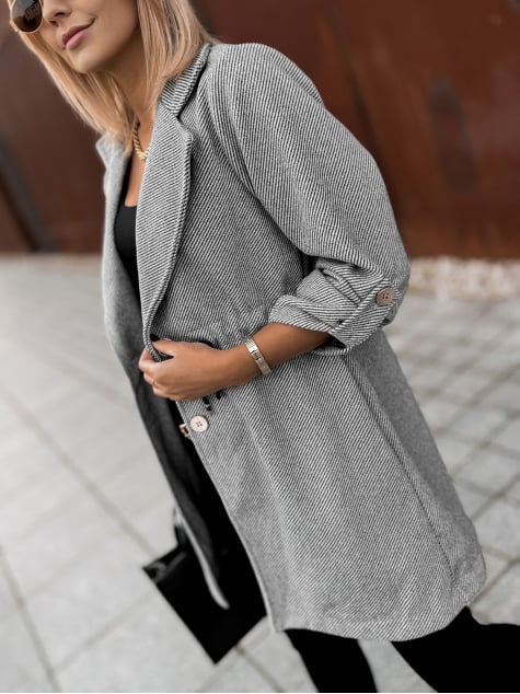 PŁASZCZ KATTIA CIEMNOSZARY