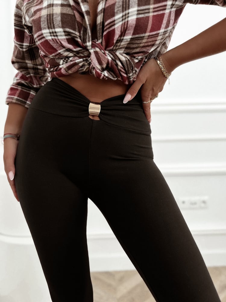 LEGGINSY DERRY BRĄZOWE