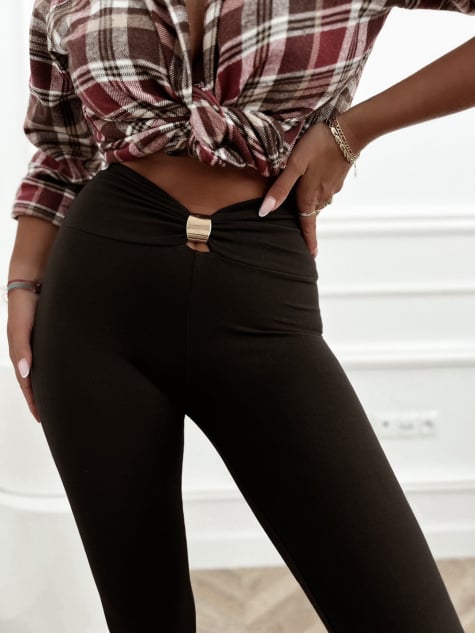 LEGGINSY DERRY BRĄZOWE