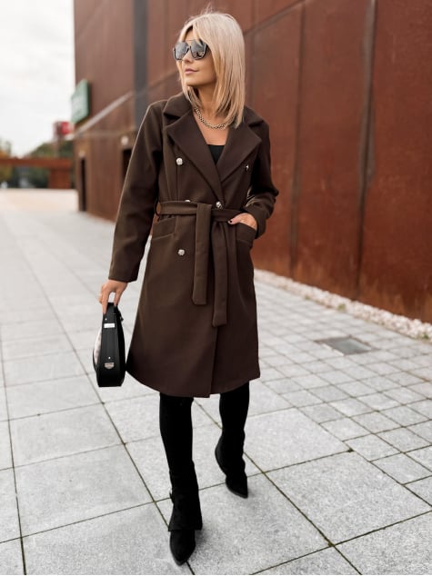 PŁASZCZ OXFORD BRĄZOWY