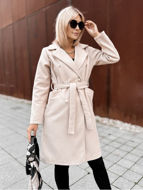 PŁASZCZ OXFORD BEŻOWY