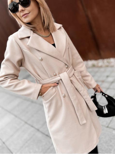 PŁASZCZ OXFORD BEŻOWY