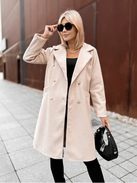 PŁASZCZ OXFORD BEŻOWY