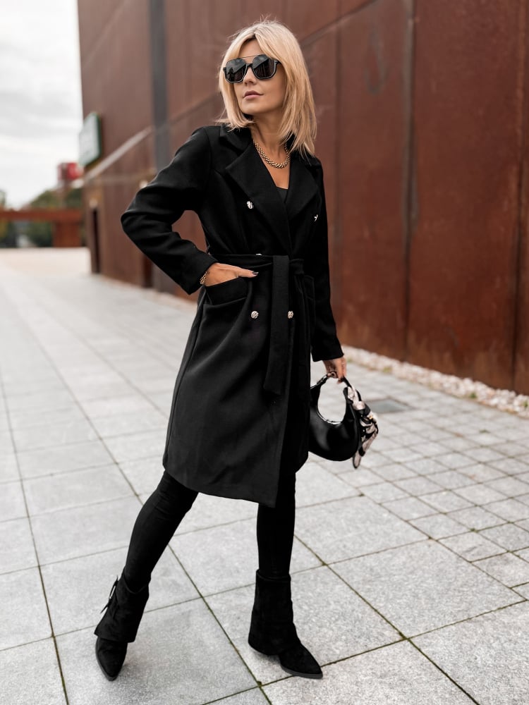 PŁASZCZ OXFORD CZARNY