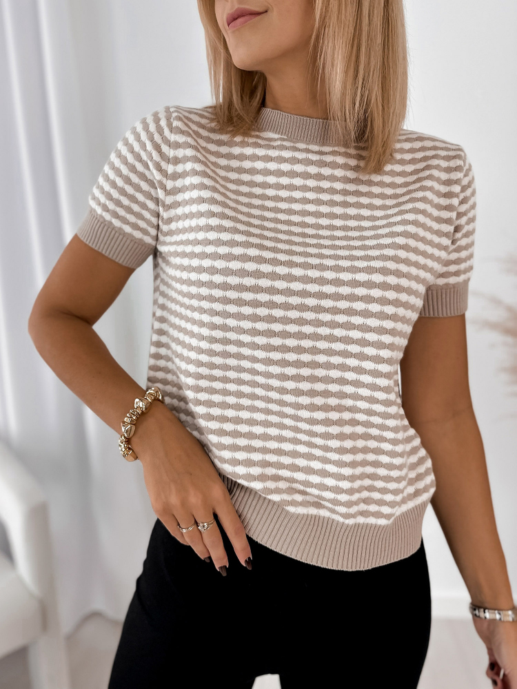 SWETER TIZIANO BEŻOWY