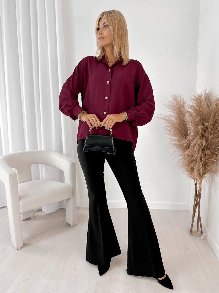 KOSZULA AVONLEA BORDOWA