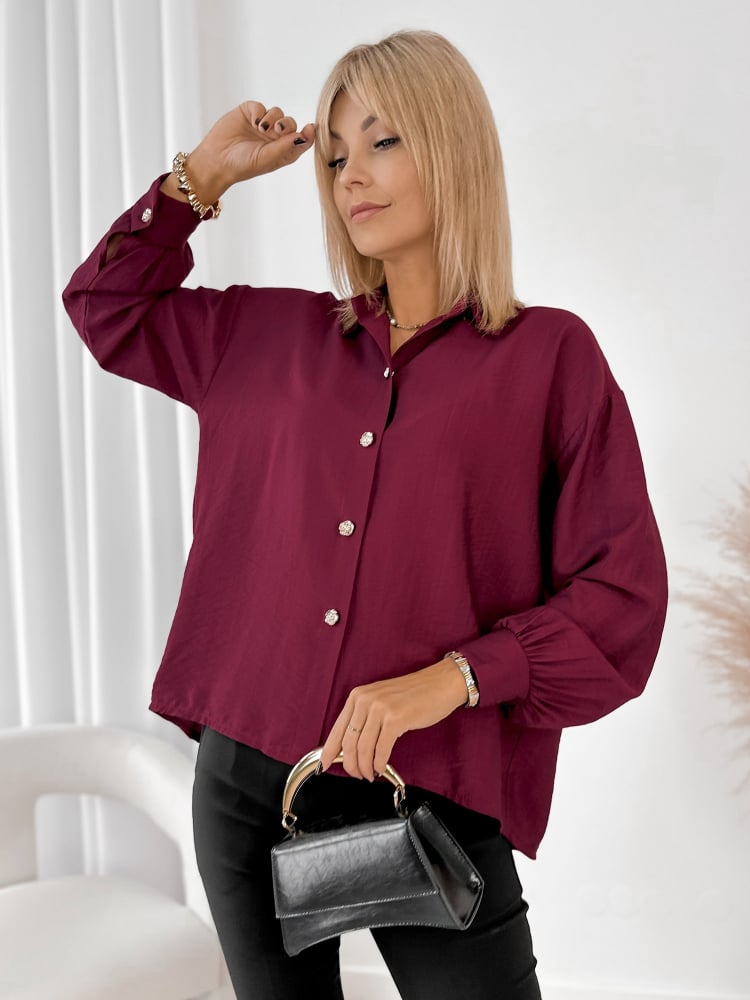 KOSZULA AVONLEA BORDOWA