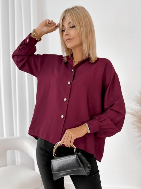 KOSZULA AVONLEA BORDOWA
