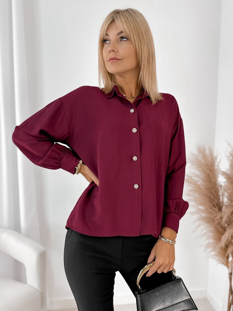 KOSZULA AVONLEA BORDOWA