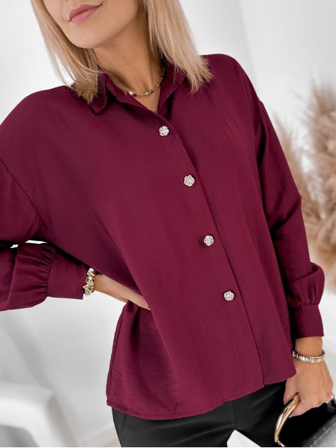 KOSZULA AVONLEA BORDOWA