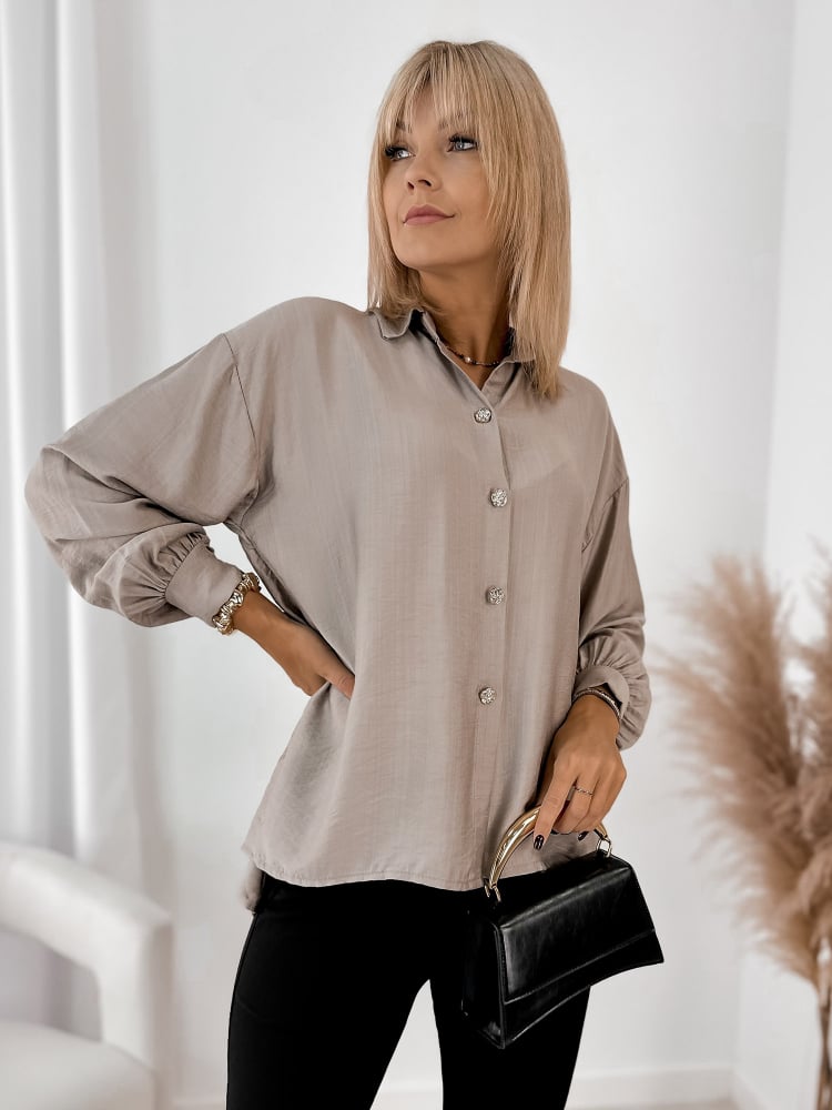 KOSZULA AVONLEA CIEMNOBEŻOWA