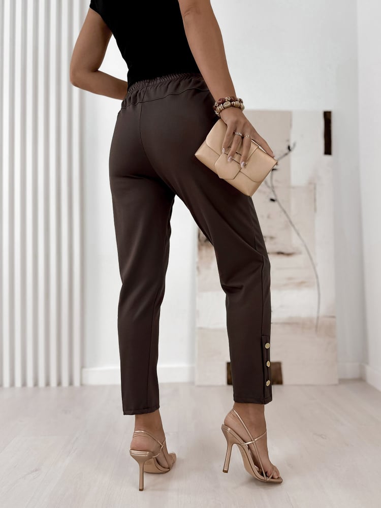 SPODNIE GRACIELLE CIEMNOBRĄZOWE