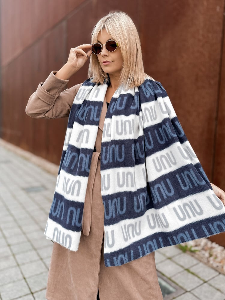 SZAL OCTAVIO GRANATOWY