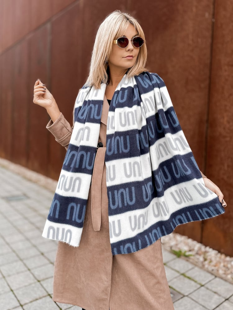 SZAL OCTAVIO GRANATOWY