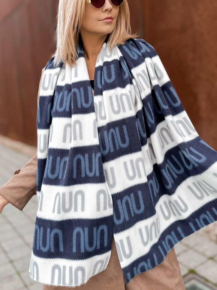 SZAL OCTAVIO GRANATOWY