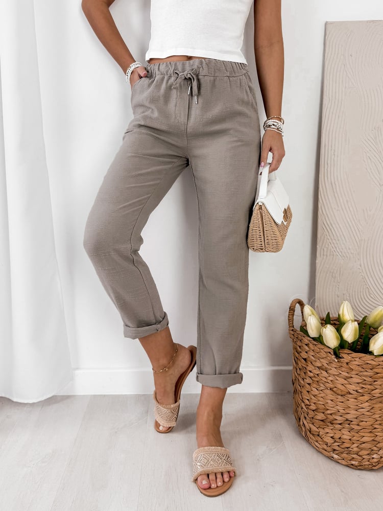 SPODNIE SELNA CIEMNOBEŻOWE