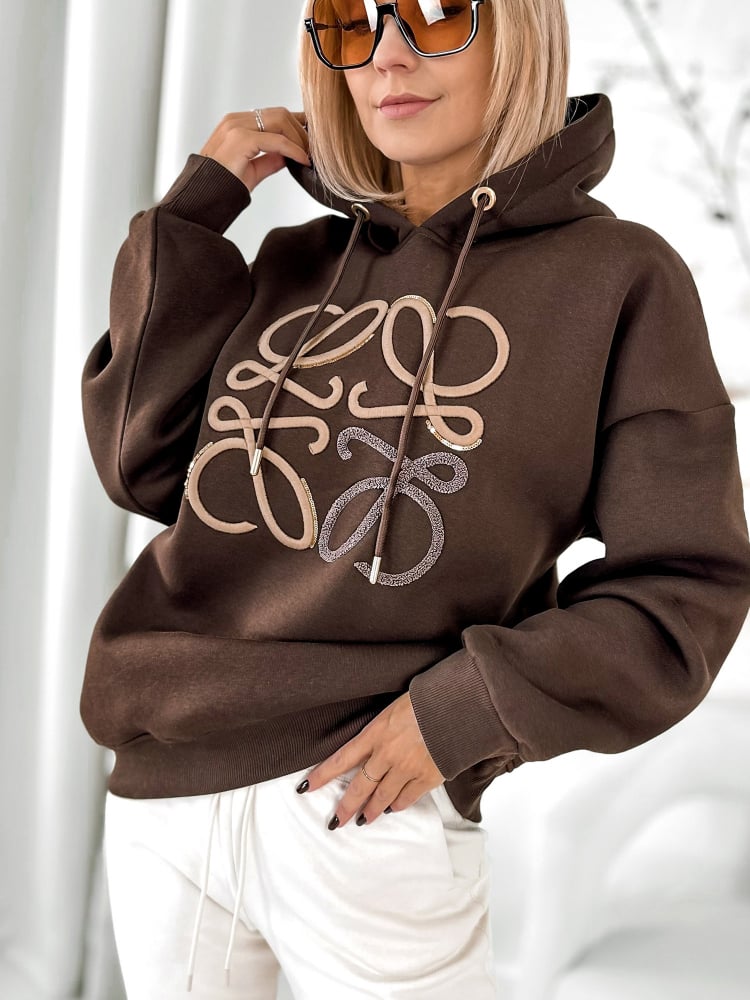 BLUZA VICENZA CIEMNOBRĄZOWA