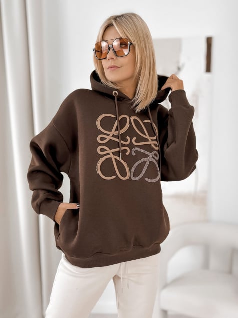 BLUZA VICENZA CIEMNOBRĄZOWA