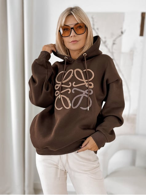 BLUZA VICENZA CIEMNOBRĄZOWA