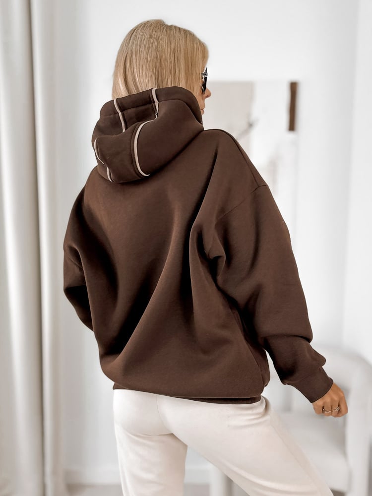 BLUZA VICENZA CIEMNOBRĄZOWA