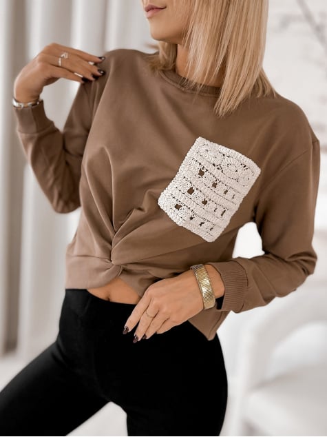 BLUZA CLORINDA BRĄZOWA