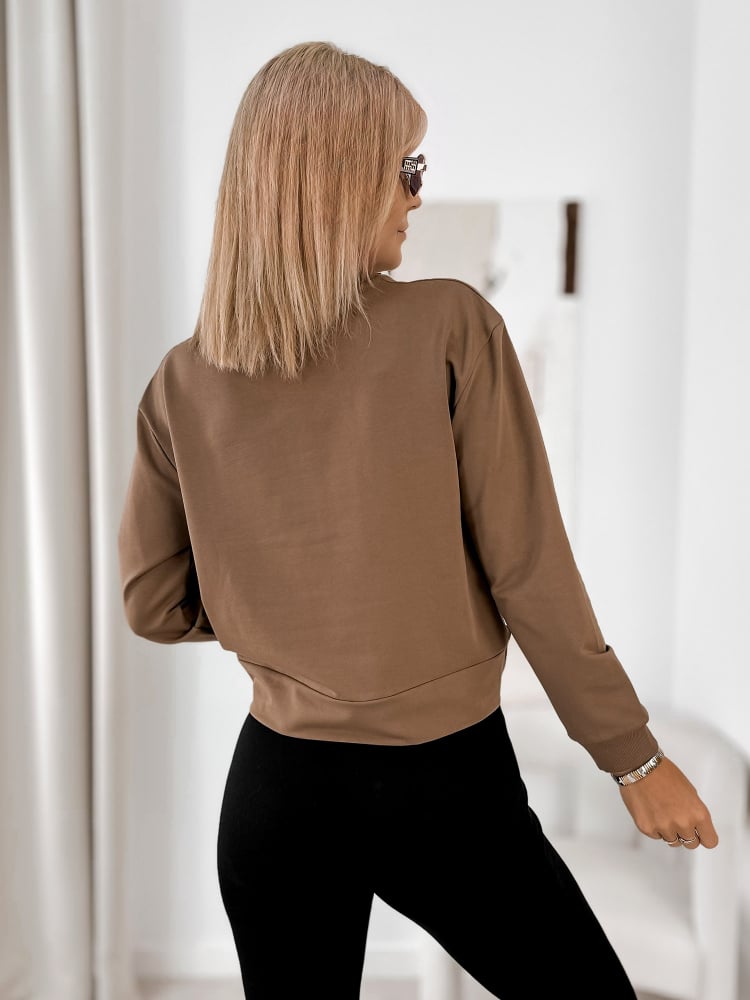 BLUZA CLORINDA BRĄZOWA