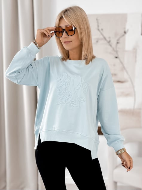 BLUZA TANCREDI BŁĘKITNA