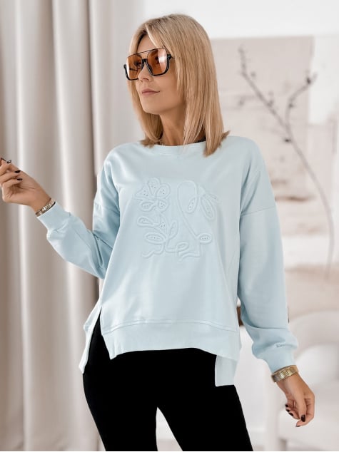 BLUZA TANCREDI BŁĘKITNA