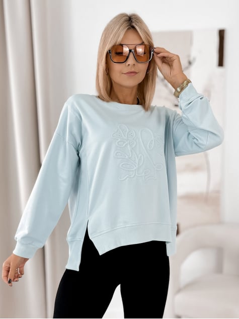 BLUZA TANCREDI BŁĘKITNA