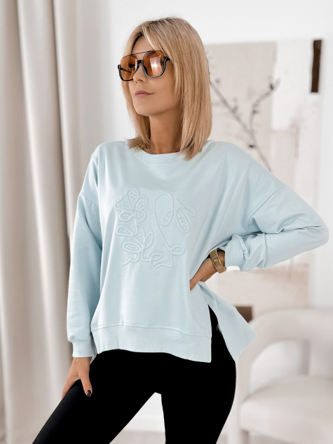 BLUZA TANCREDI BŁĘKITNA