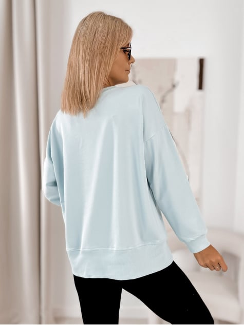 BLUZA TANCREDI BŁĘKITNA