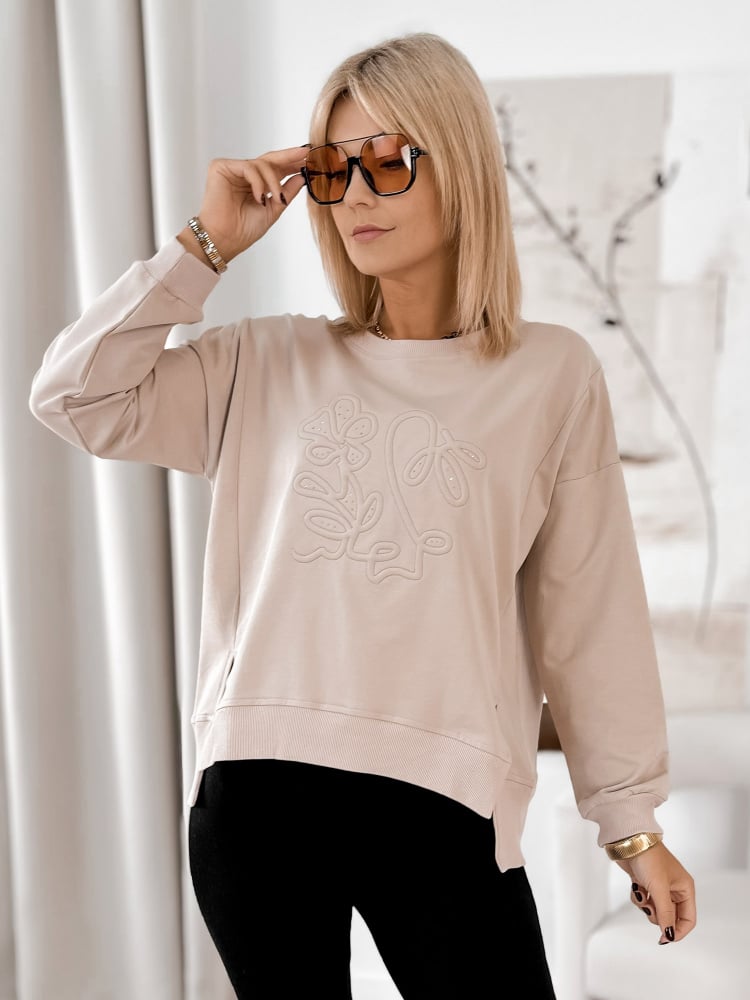 BLUZA TANCREDI BEŻOWA BLUZA TANCREDI BEŻOWA