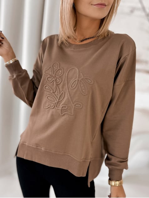 BLUZA TANCREDI BRĄZOWA