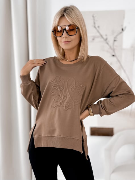 BLUZA TANCREDI BRĄZOWA