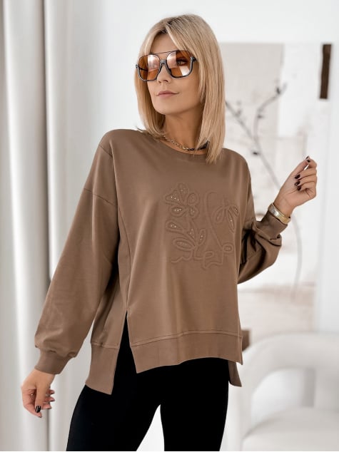 BLUZA TANCREDI BRĄZOWA