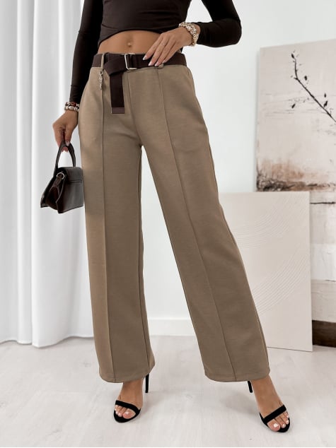 SPODNIE VELOX JASNOBRĄZOWE