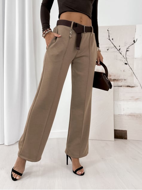 SPODNIE VELOX JASNOBRĄZOWE
