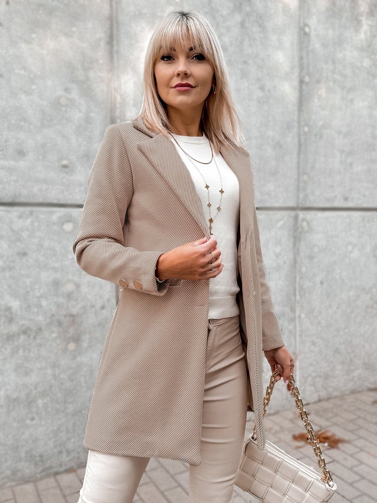 PŁASZCZ LOULE JASNOBRĄZOWY PŁASZCZ LOULE JASNOBRĄZOWY