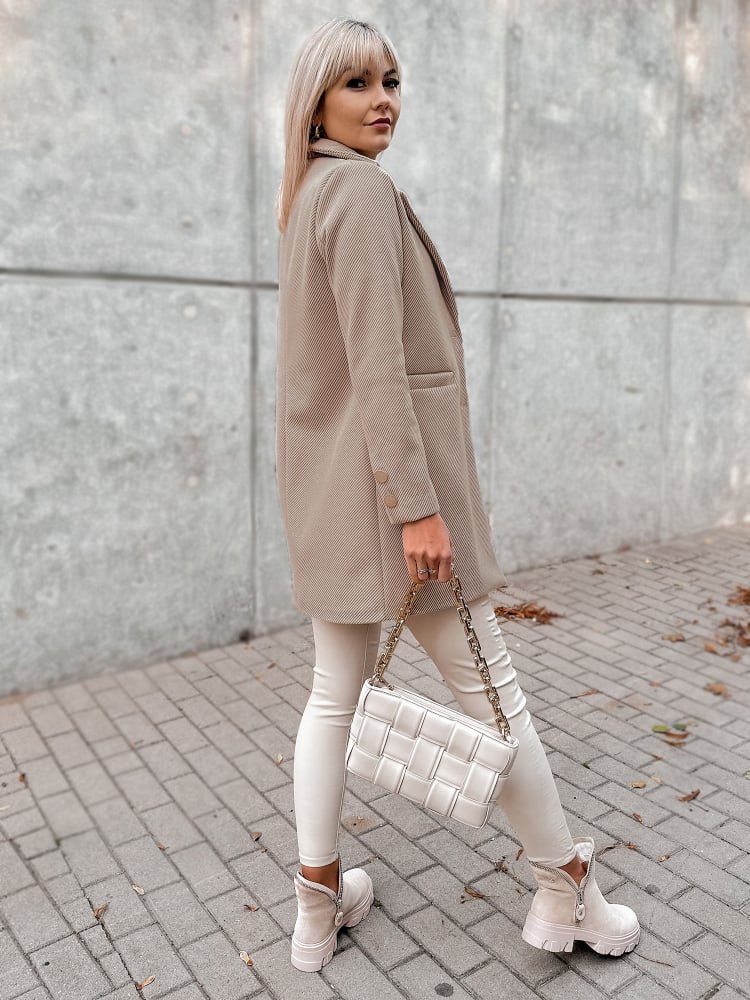 PŁASZCZ LOULE JASNOBRĄZOWY PŁASZCZ LOULE JASNOBRĄZOWY