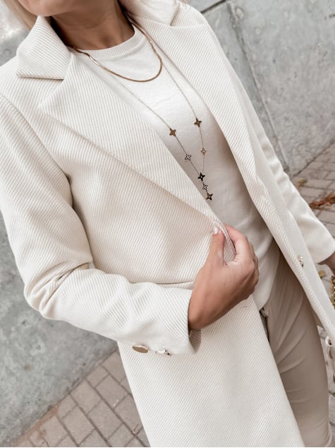 PŁASZCZ LOULE JASNOBEŻOWY