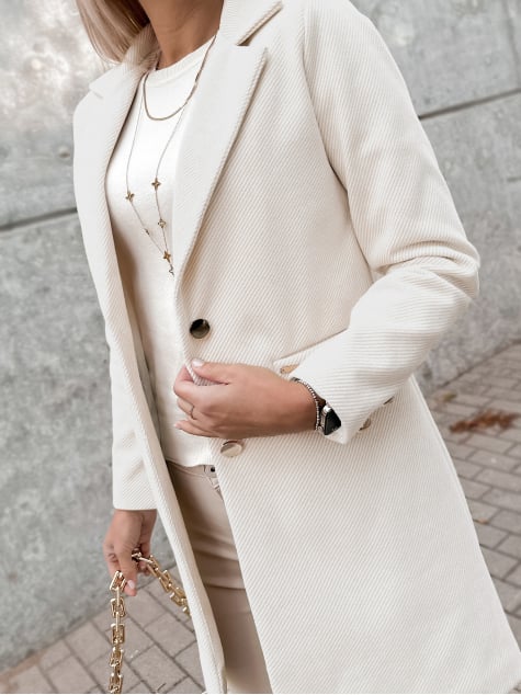 PŁASZCZ LOULE JASNOBEŻOWY