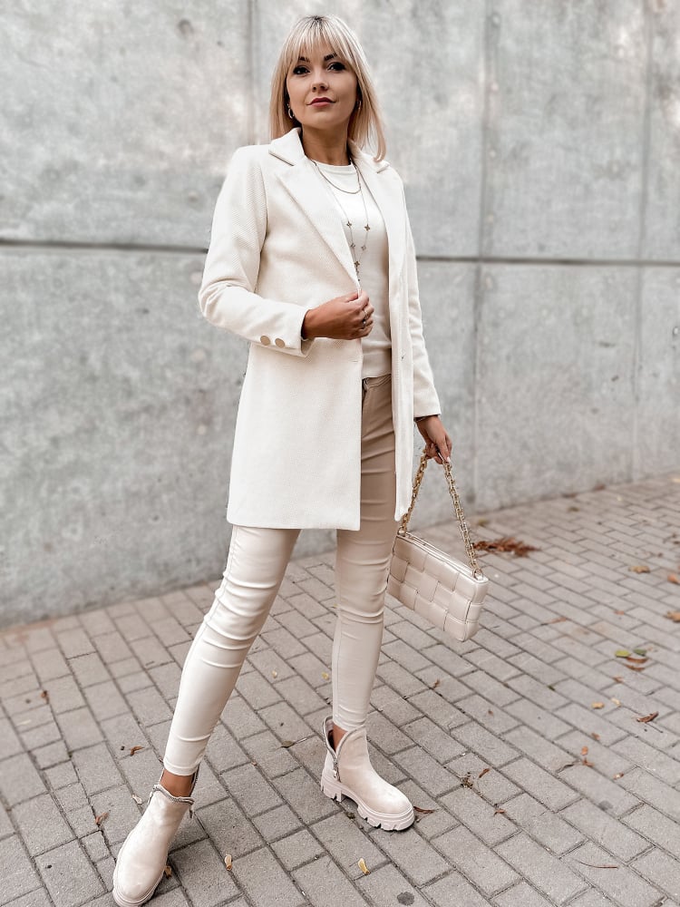 PŁASZCZ LOULE JASNOBEŻOWY