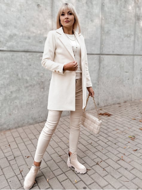 PŁASZCZ LOULE JASNOBEŻOWY