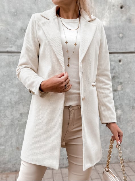 PŁASZCZ LOULE JASNOBEŻOWY