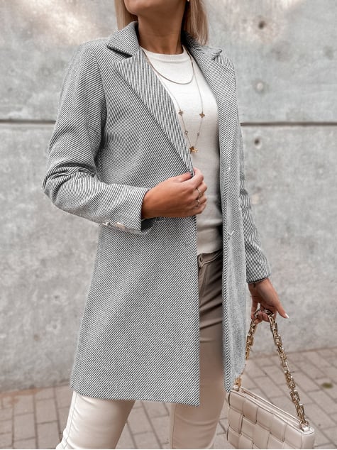 PŁASZCZ LOULE JASNOSZARY